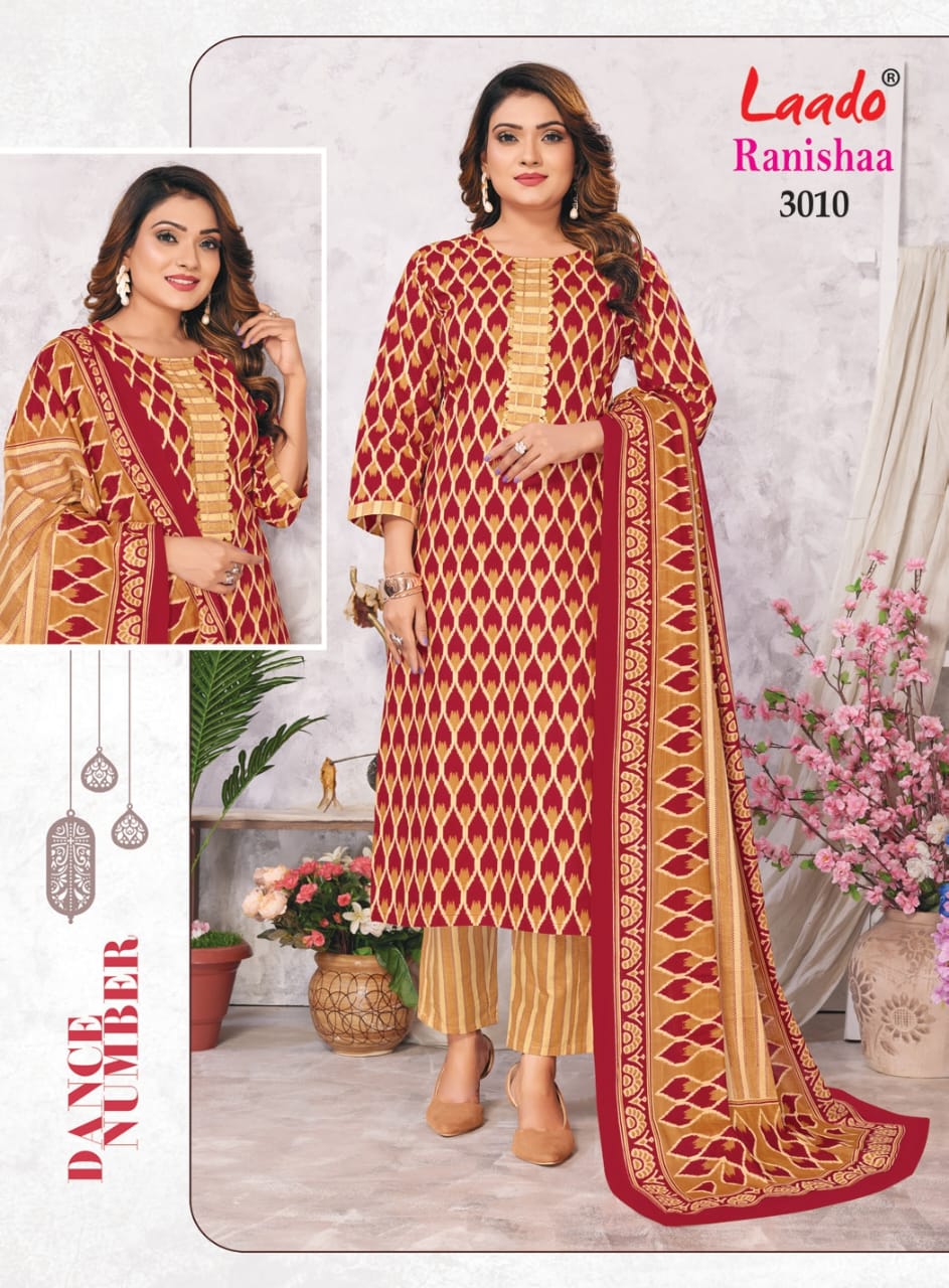 Laado Ranishaa Vol 3 Printed Jaipuri Readymade Suits
